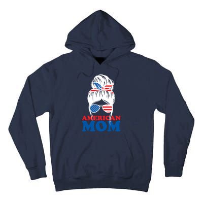 American Mom Usa Hair Bun Tall Hoodie