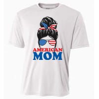 American Mom Usa Hair Bun Cooling Performance Crew T-Shirt