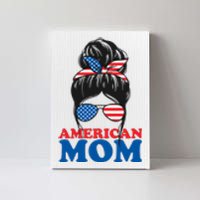 American Mom Usa Hair Bun Canvas