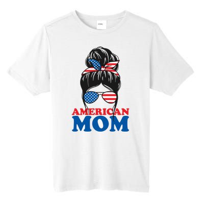 American Mom Usa Hair Bun Tall Fusion ChromaSoft Performance T-Shirt