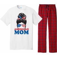 American Mom Usa Hair Bun Pajama Set