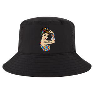 Autism Mom Unbreakable Rosie The Riveter Strong Woman Power Cool Comfort Performance Bucket Hat