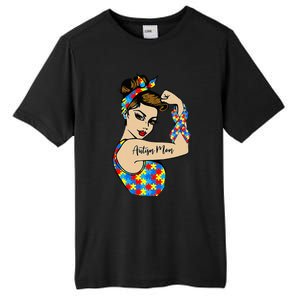 Autism Mom Unbreakable Rosie The Riveter Strong Woman Power Tall Fusion ChromaSoft Performance T-Shirt