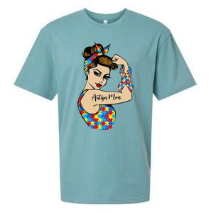 Autism Mom Unbreakable Rosie The Riveter Strong Woman Power Sueded Cloud Jersey T-Shirt