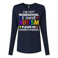 I'm Not Misbehaving I Have Autism Womens Cotton Relaxed Long Sleeve T-Shirt