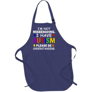 I'm Not Misbehaving I Have Autism Full-Length Apron With Pockets