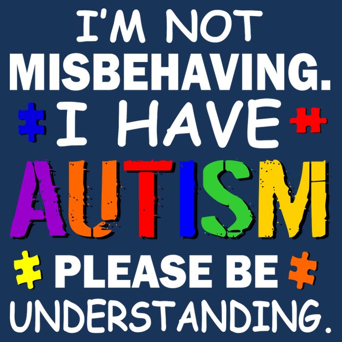 I'm Not Misbehaving I Have Autism 7-Panel Snapback Hat