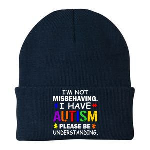 I'm Not Misbehaving I Have Autism Knit Cap Winter Beanie