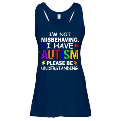 I'm Not Misbehaving I Have Autism Ladies Essential Flowy Tank