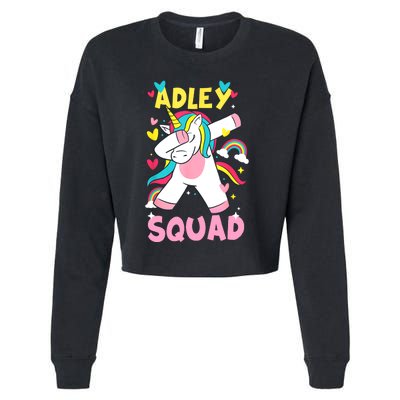 Adley Merch Unicorn Design Cropped Pullover Crew