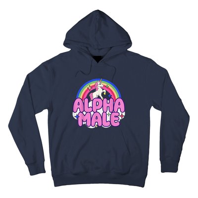 Alpha Male Unicorn Funny Sarcastic Ironic Weird Humor Hoodie