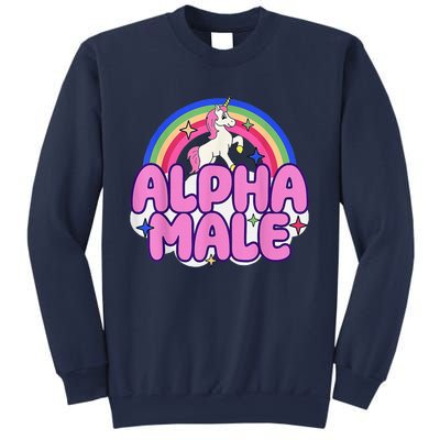 Alpha Male Unicorn Funny Sarcastic Ironic Weird Humor Sweatshirt