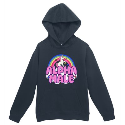 Alpha Male Unicorn Funny Sarcastic Ironic Weird Humor Urban Pullover Hoodie