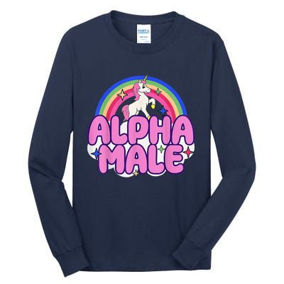 Alpha Male Unicorn Funny Sarcastic Ironic Weird Humor Tall Long Sleeve T-Shirt