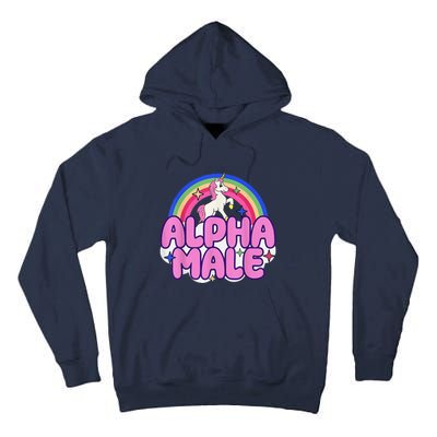 Alpha Male Unicorn Funny Sarcastic Ironic Weird Humor Tall Hoodie