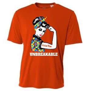 Autism Mom Unbreakable Autism Awareness Funny Gift Cooling Performance Crew T-Shirt