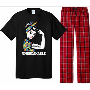 Autism Mom Unbreakable Autism Awareness Funny Gift Pajama Set