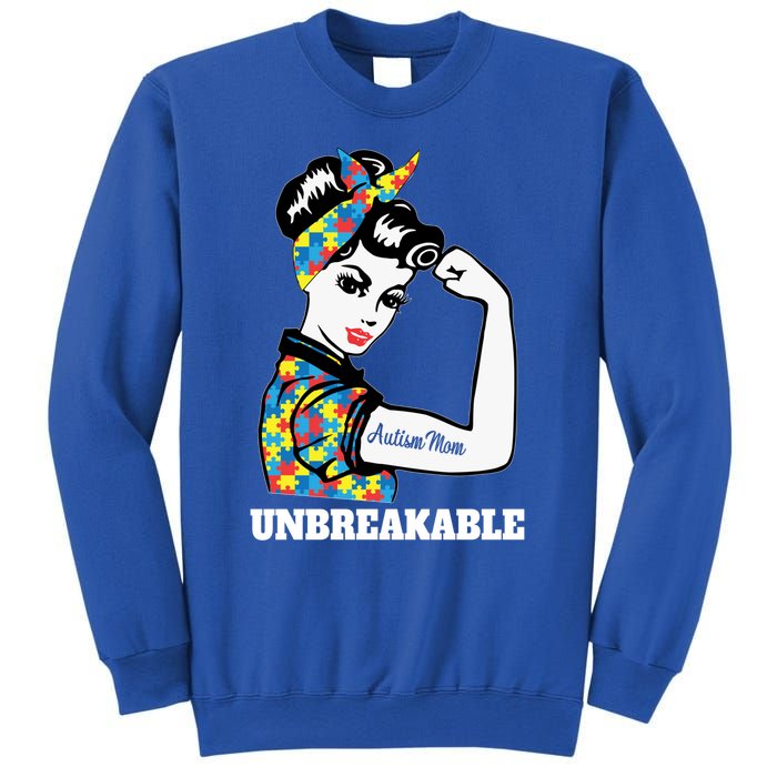 Autism Mom Unbreakable Autism Awareness Funny Gift Sweatshirt