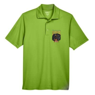 Afro Melanin Unapologetically Dope Diva Black History Gift Men's Origin Performance Pique Polo