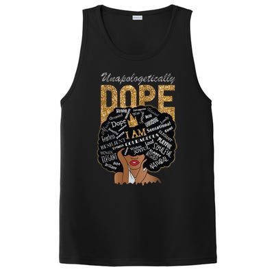 Afro Melanin Unapologetically Dope Diva Black History Gift PosiCharge Competitor Tank