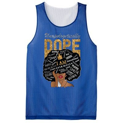 Afro Melanin Unapologetically Dope Diva Black History Gift Mesh Reversible Basketball Jersey Tank