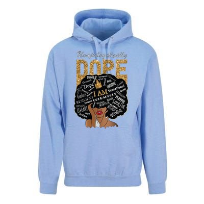 Afro Melanin Unapologetically Dope Diva Black History Gift Unisex Surf Hoodie