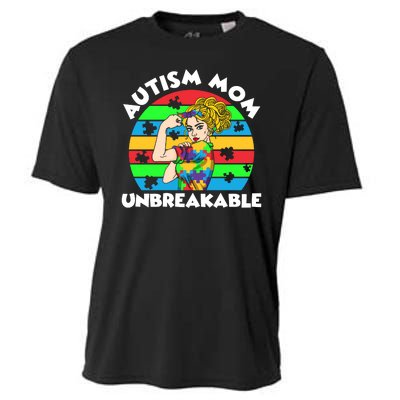 Autism Mom Unbreakable Cooling Performance Crew T-Shirt