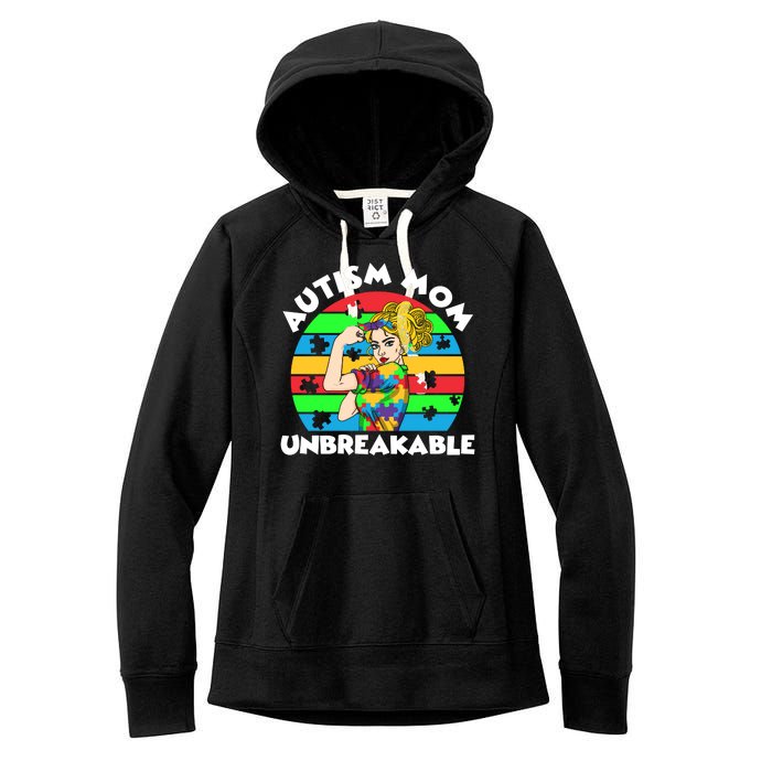 Autism Mom Unbreakable Women's Fleece Hoodie