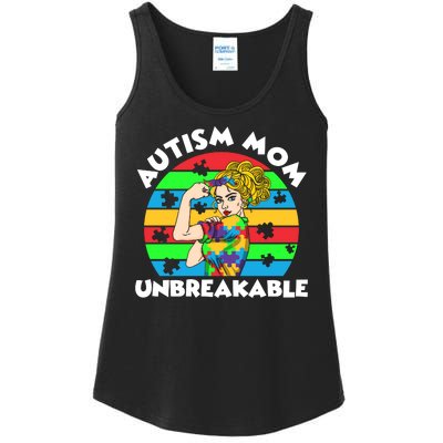 Autism Mom Unbreakable Ladies Essential Tank