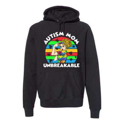 Autism Mom Unbreakable Premium Hoodie