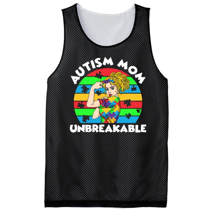 Autism Mom Unbreakable Mesh Reversible Basketball Jersey Tank