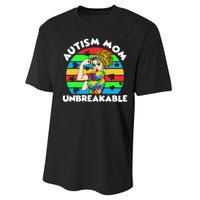 Autism Mom Unbreakable Performance Sprint T-Shirt