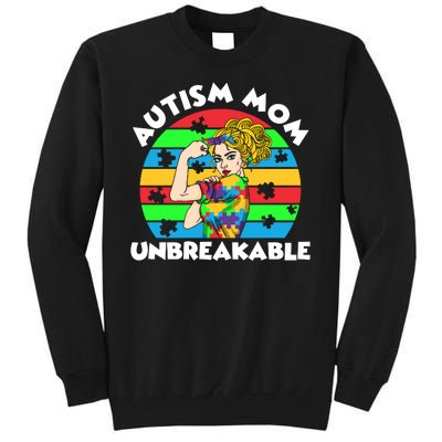 Autism Mom Unbreakable Tall Sweatshirt