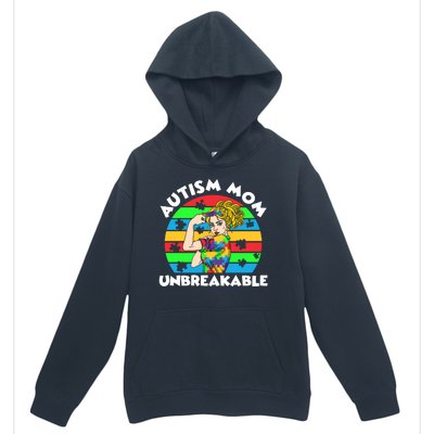 Autism Mom Unbreakable Urban Pullover Hoodie