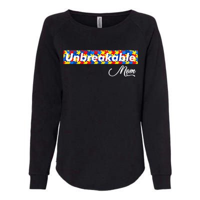 Autism Mom Unbreakable Autism Mama Bear Autism Awareness Great Gift Womens California Wash Sweatshirt