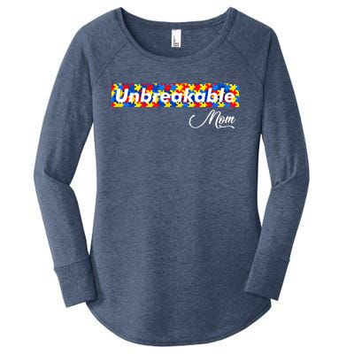 Autism Mom Unbreakable Autism Mama Bear Autism Awareness Great Gift Women's Perfect Tri Tunic Long Sleeve Shirt