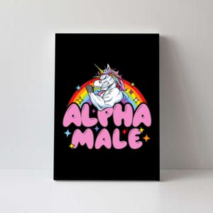 Alpha Male Unicorn Funny Sarcastic Woman Canvas