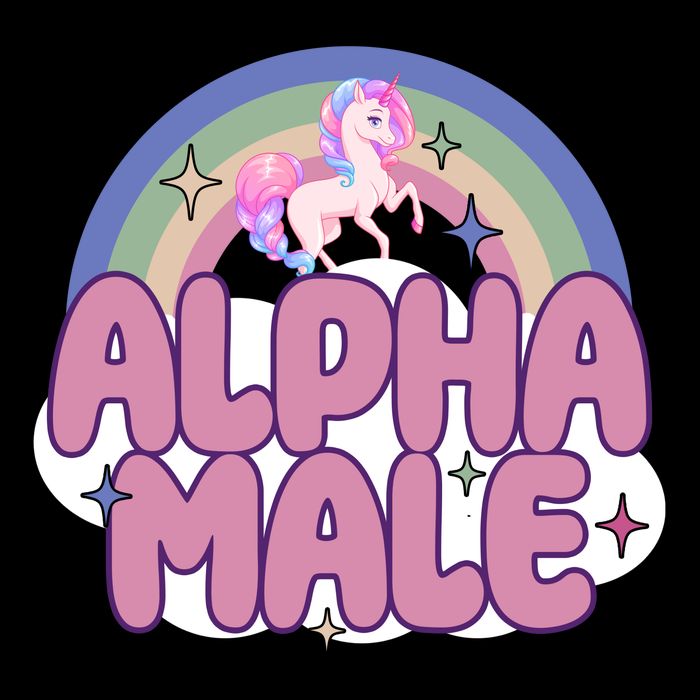 Alpha Male Unicorn Rainbow Funny Impact Tech Backpack