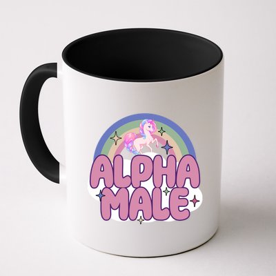 Alpha Male Unicorn Rainbow Funny Mug