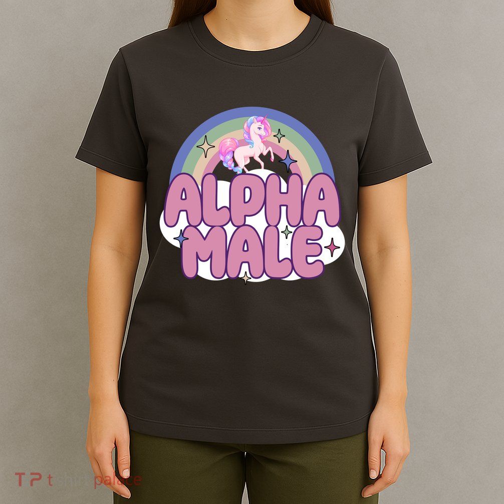 Alpha Male Unicorn Rainbow Funny T-Shirt