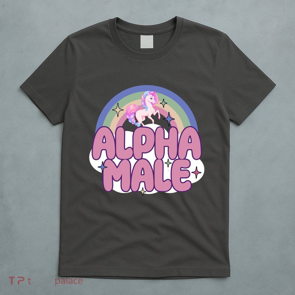 Alpha Male Unicorn Rainbow Funny T-Shirt