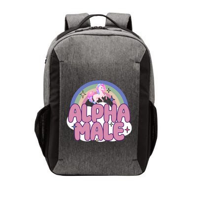 Alpha Male Unicorn Rainbow Funny Vector Backpack