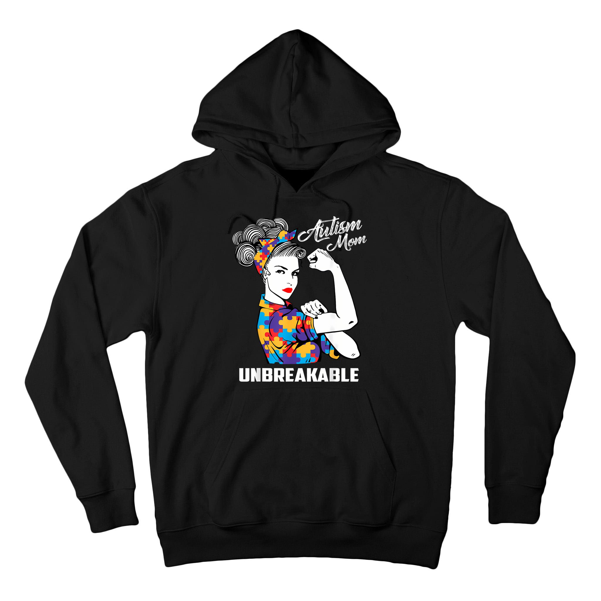 Autism Mom Unbreakable  Autism Awareness Gift  Tall Hoodie