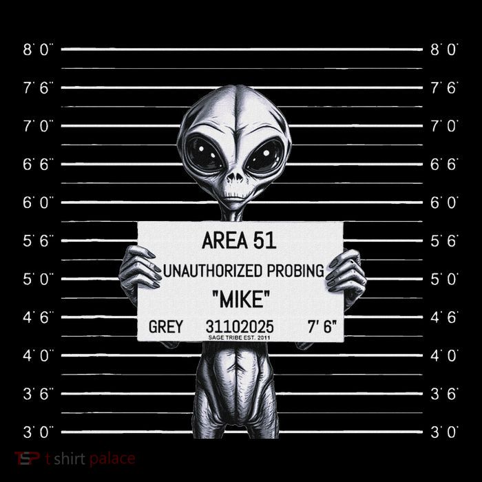 Alien Mugshot Unauthorized Probing Wool Snapback Cap