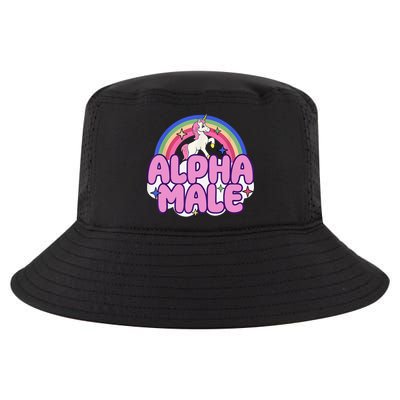 Alpha Male Unicorn Funny Sarcastic Ironic Weird Humor Cool Comfort Performance Bucket Hat