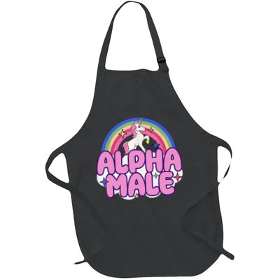 Alpha Male Unicorn Funny Sarcastic Ironic Weird Humor Apron