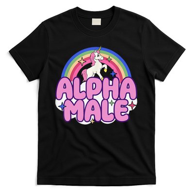 Alpha Male Unicorn Funny Sarcastic Ironic Weird Humor T-Shirt