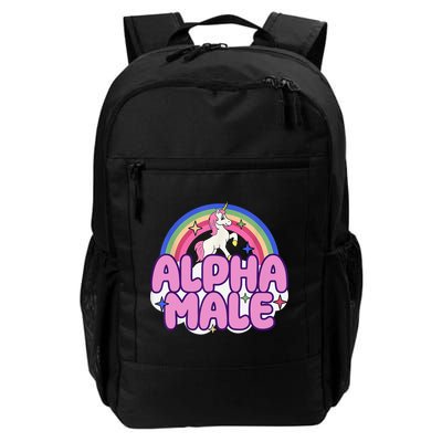 Alpha Male Unicorn Funny Sarcastic Ironic Weird Humor Backpack