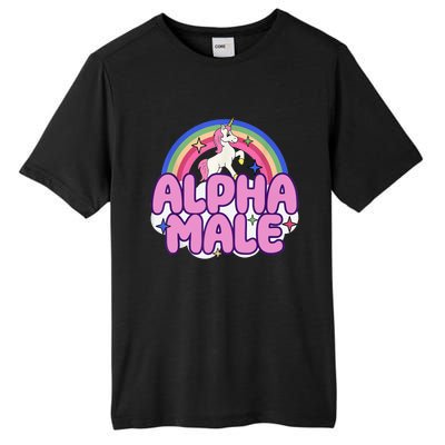 Alpha Male Unicorn Funny Sarcastic Ironic Weird Humor Tall Fusion ChromaSoft Performance T-Shirt