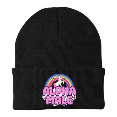 Alpha Male Unicorn Funny Sarcastic Ironic Weird Humor Beanie